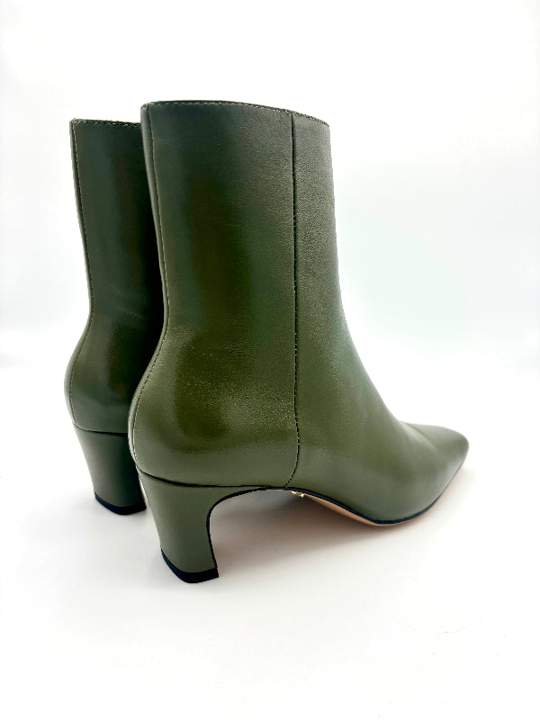 LOLA CRUZ SOPHIA ANKLE BOOT OLIVE GREEN
