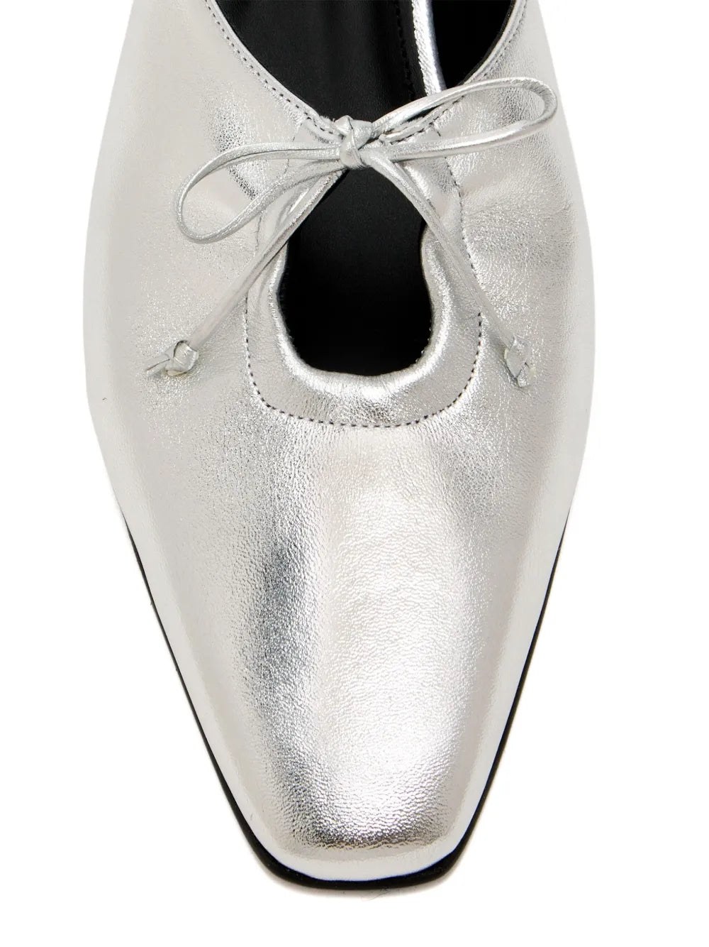 AMAR SHIMMER SILVER PUMPS