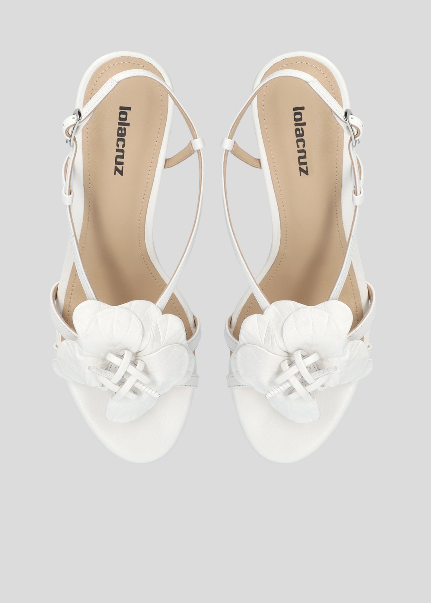 TULIPA HEEL SANDAL WHITE