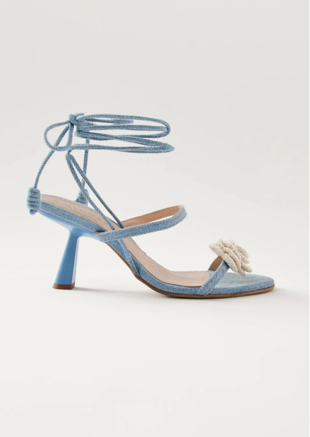 BLUE DENIM CROCHET SANDAL