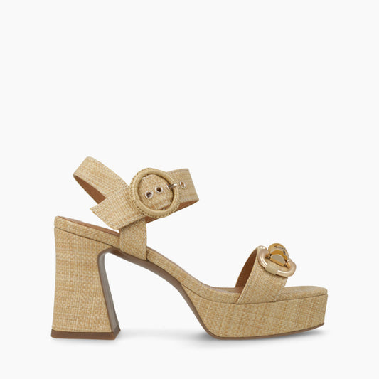 RAFIA PLATFORM HEEL NATURAL