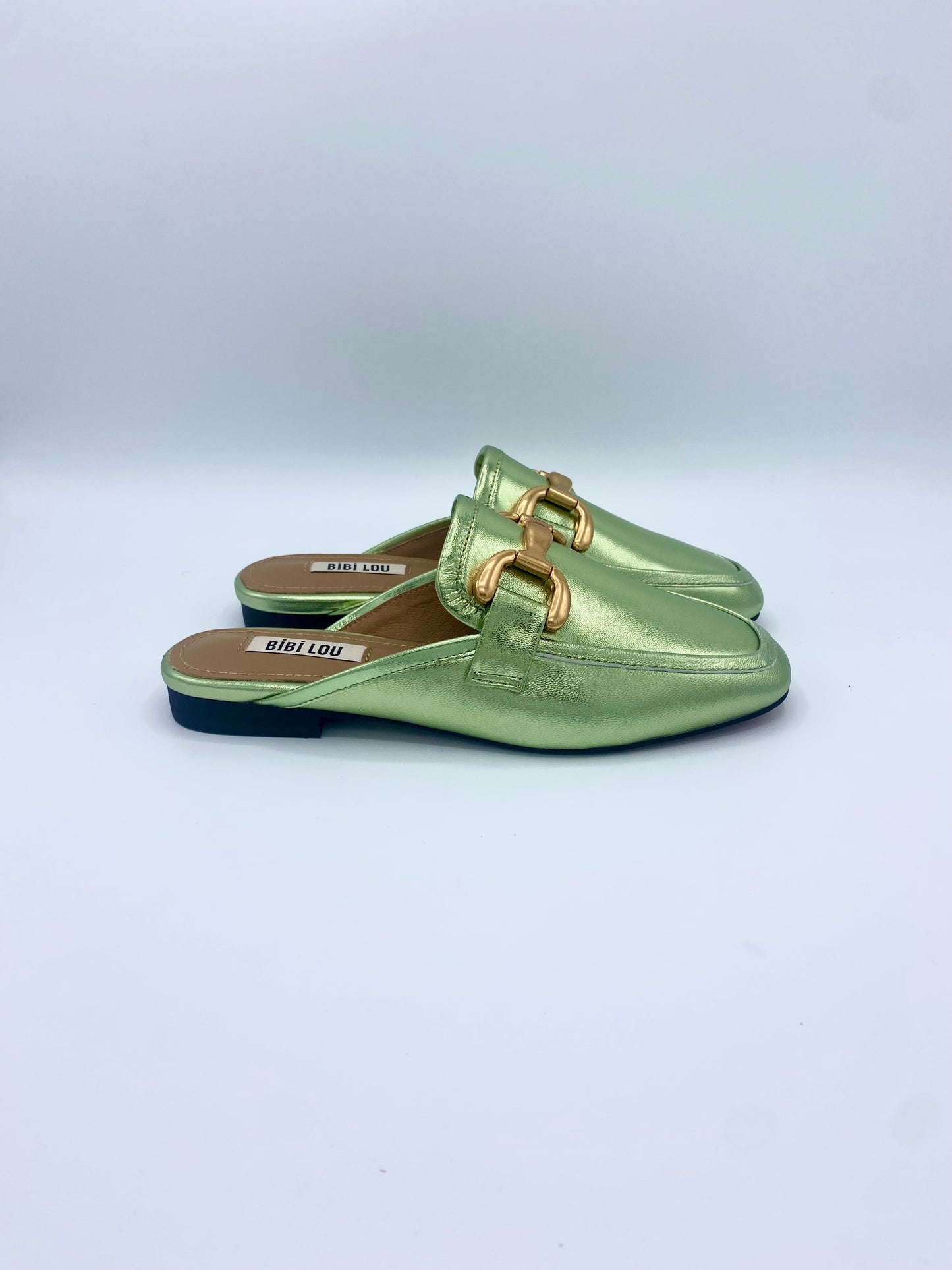 MOLLY METALLIC GREEN MULE