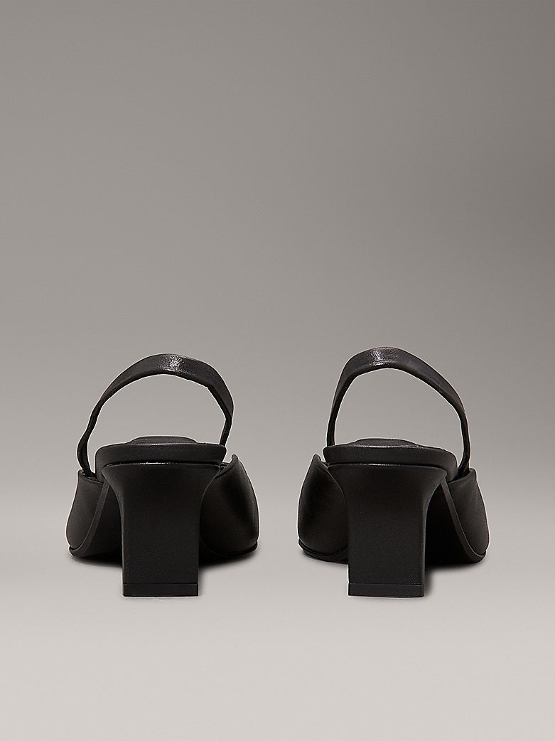 CK SLINGBACK PUMPS LEATHER BLACK