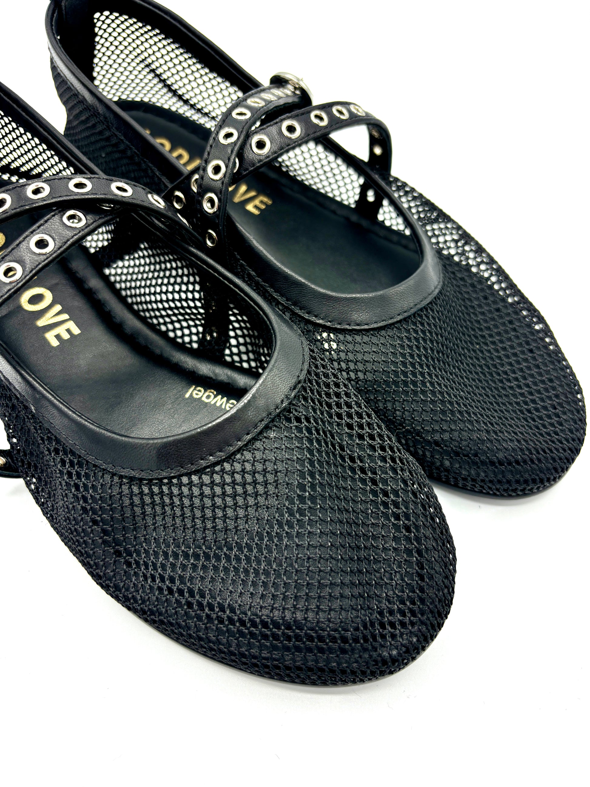 LODI MESH BALLERINA SCHWARZ