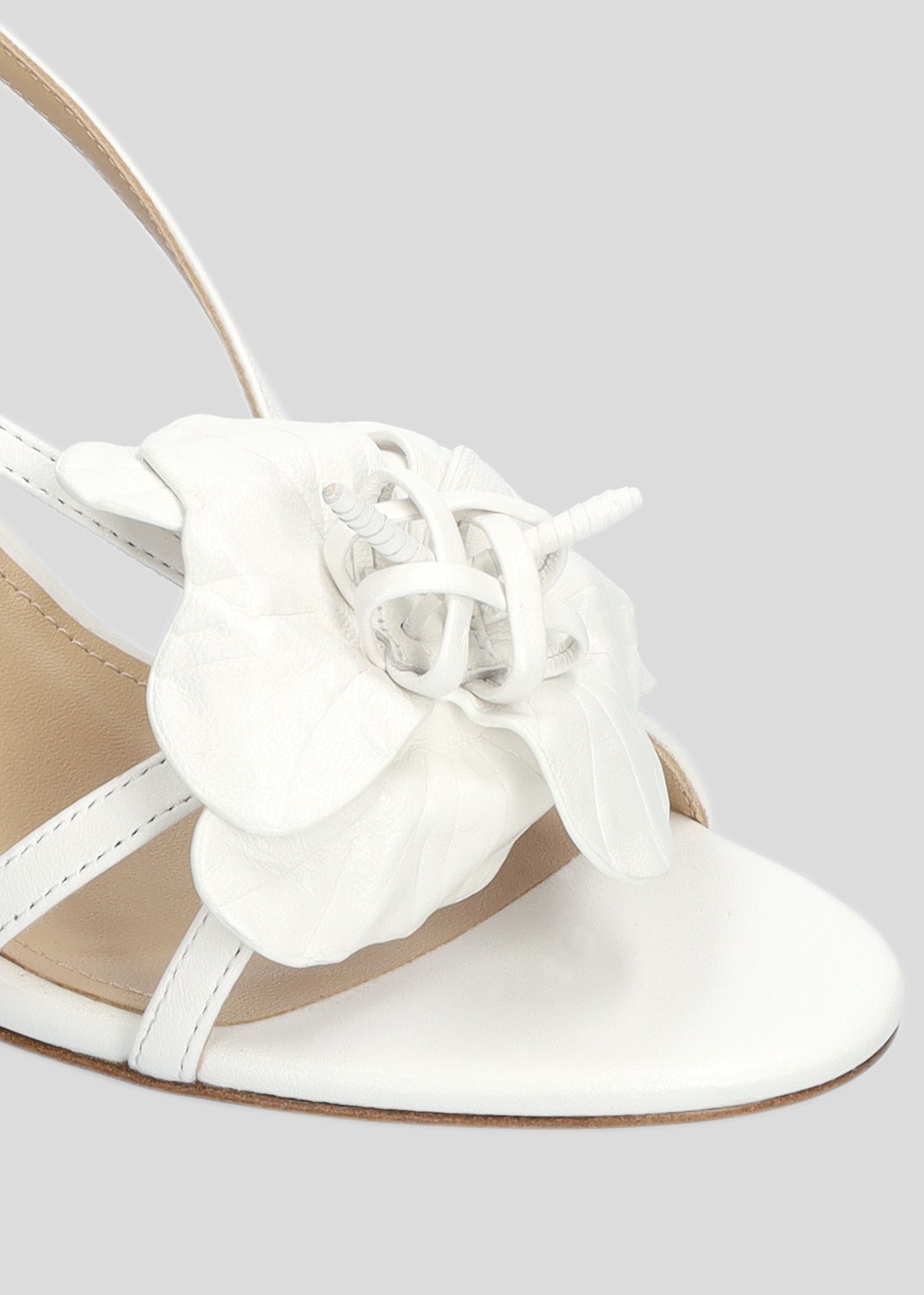 TULIPA HEEL SANDAL WHITE