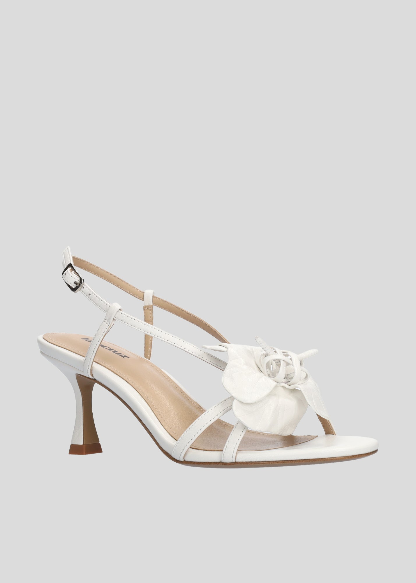 TULIPA HEEL SANDAL WHITE