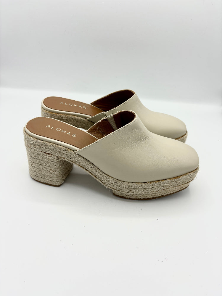 Alohas Clog Espadrille creme