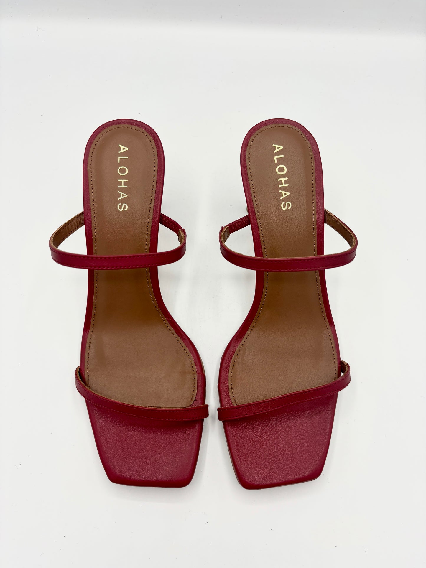 CANNES DARE TO RED LEATHER SANDAL