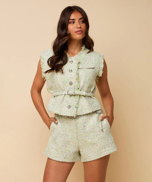 SUMMER GILET GREEN/BLUE