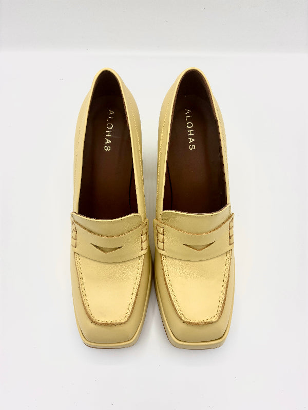 ALOHAS MELLOW YELLOW LEATHER LOAFER