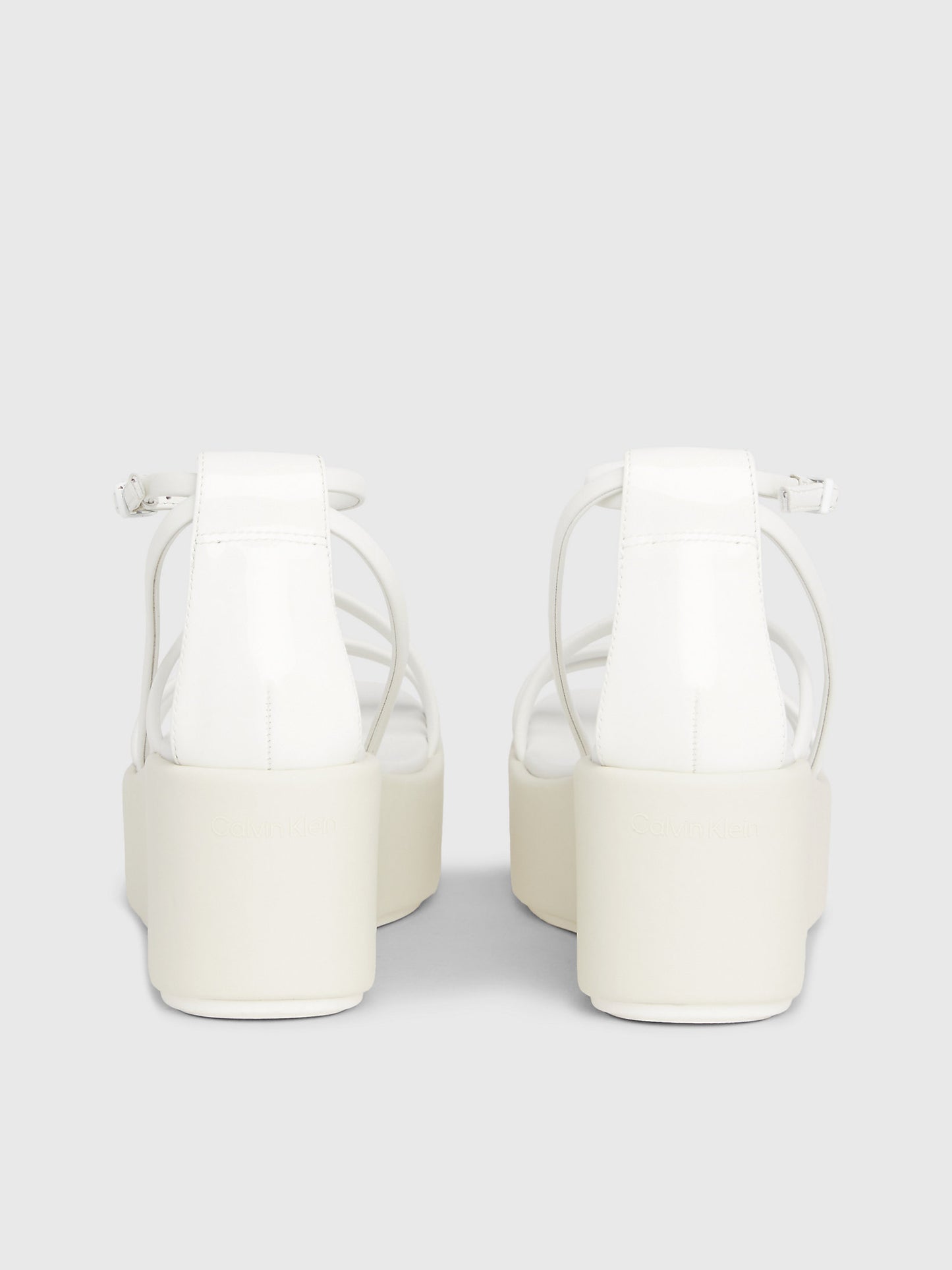 PLATEAU WEDGE SANDAL WHITE
