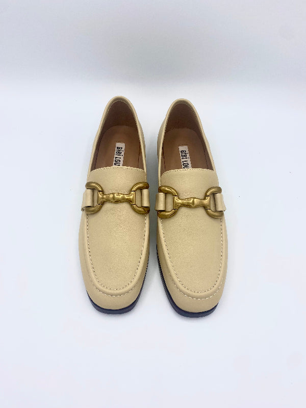 ZAGREB LEATHER LOAFER BEIGE