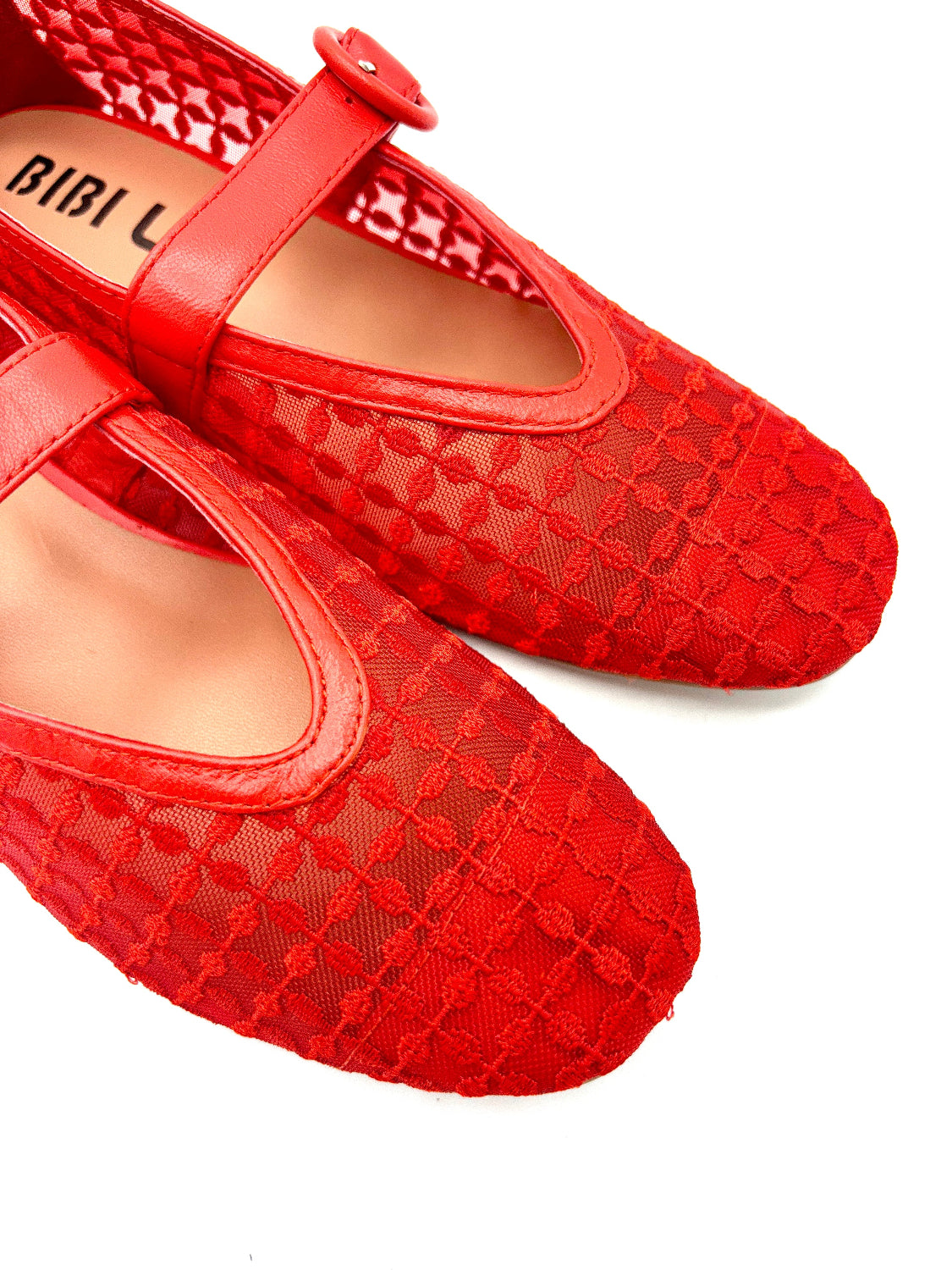 BIBI LOU BALLERINA FLORAL MESH RED4