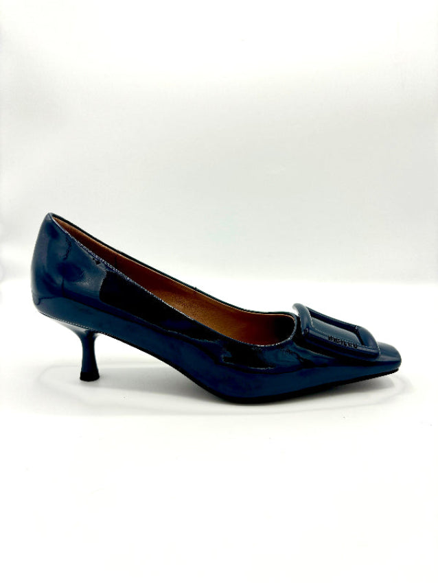 BIBI LOU KATE PUMP SMOKEY BLUE PATENT LEATHER
