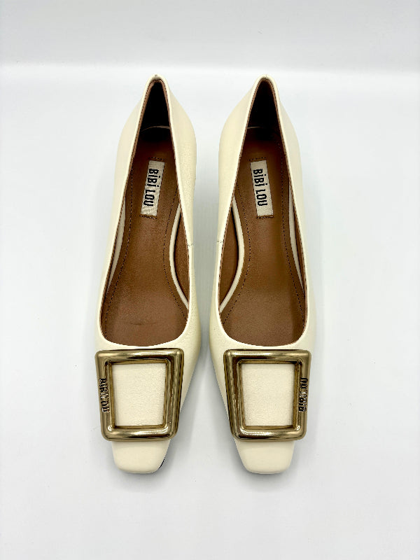 BIBI LOU KATE PUMP WHITE LEATHER
