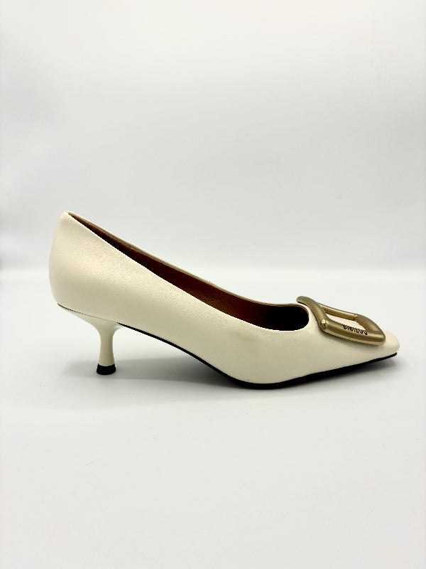 BIBI LOU KATE PUMP WHITE LEATHER