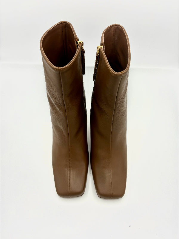 Alohas FRAPPÉ CAMEL LEATHER ANKLE BOOTS