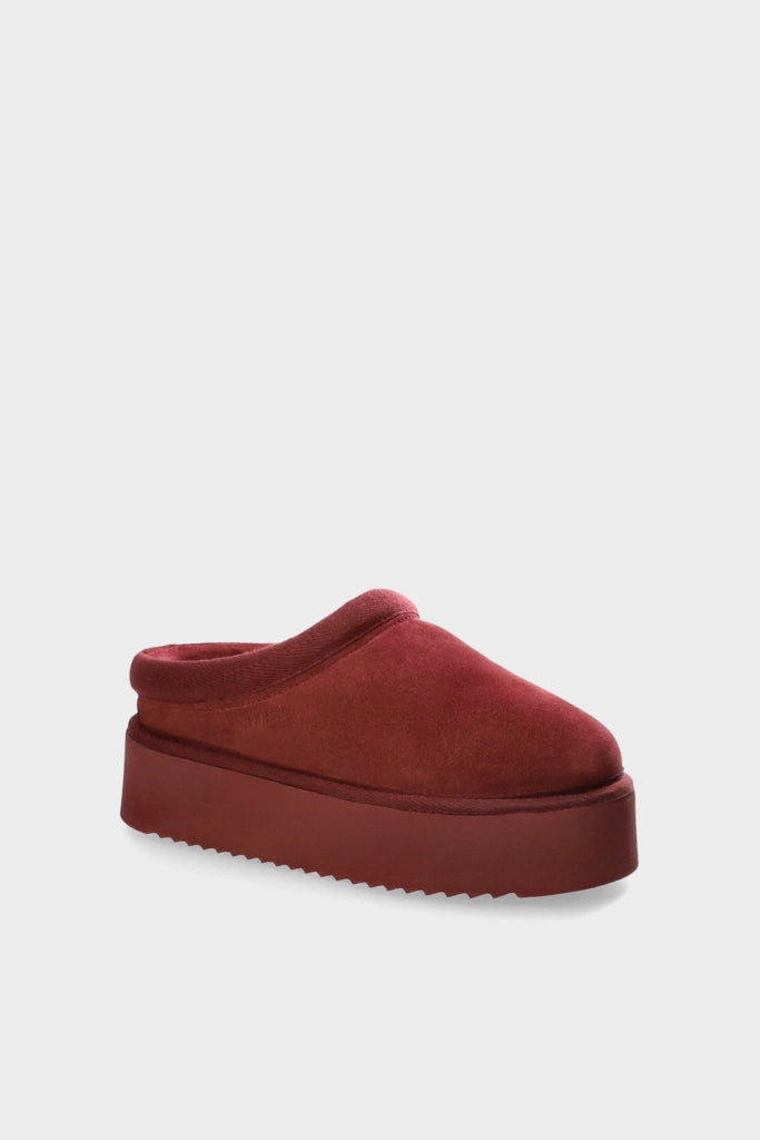 CPH272 SUEDE BORDEAUX PLATEAU SLIPPER4