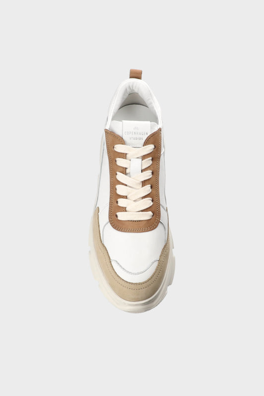 CPH40 LEATHER SNEAKER OFF WHITE NUT