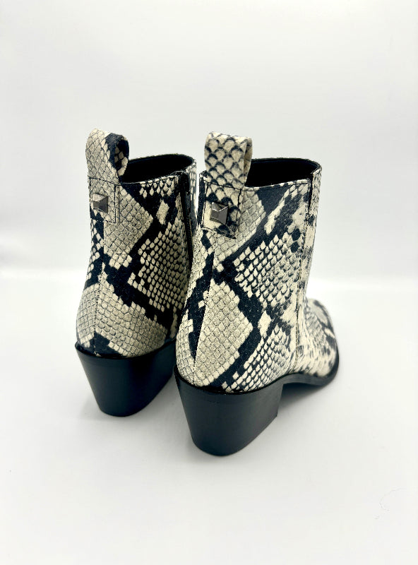 PYTHON WESTEN BOOT BLACK AND WHITE