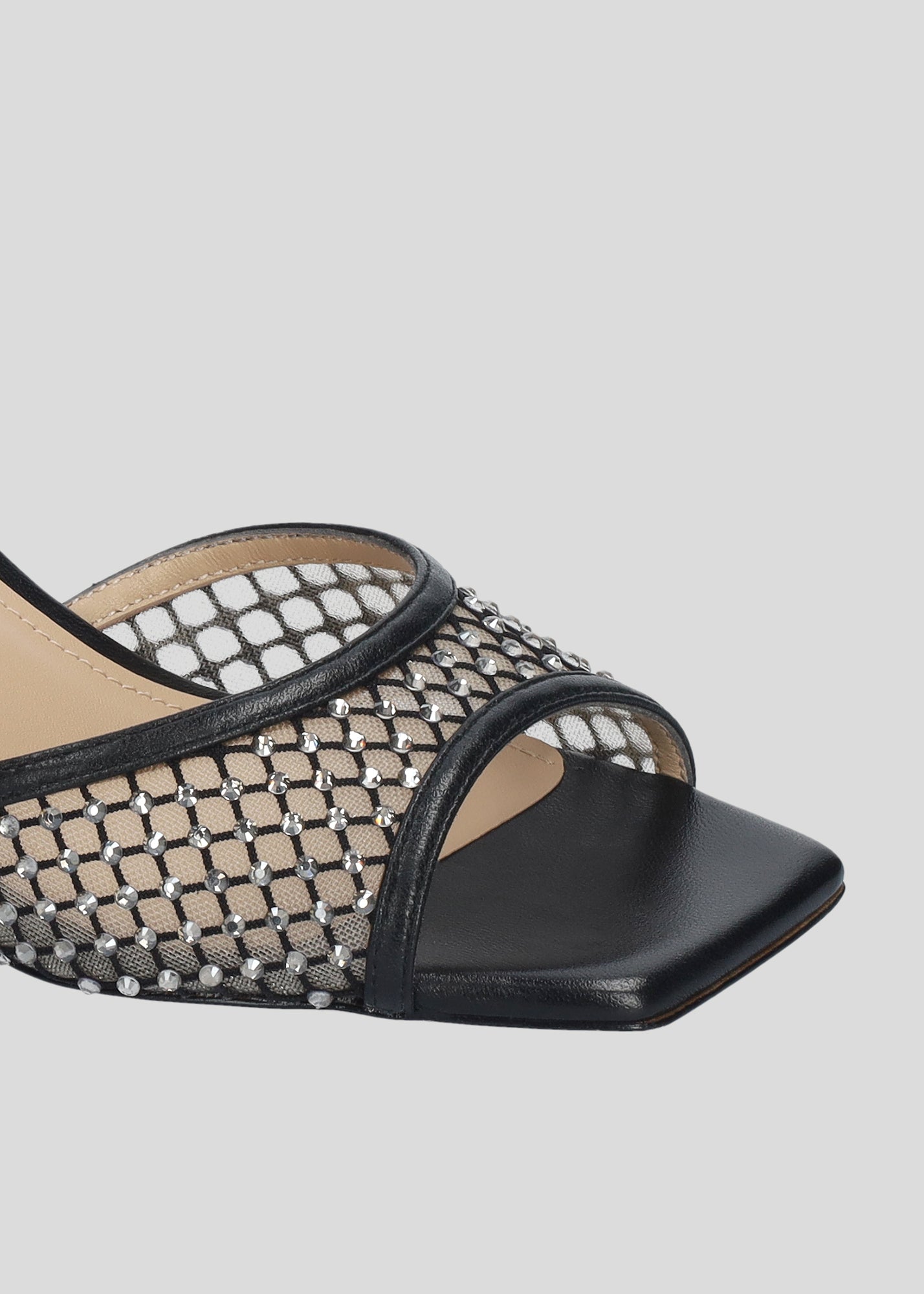 GRACE HIGH SANDAL SPARKLE BLACK