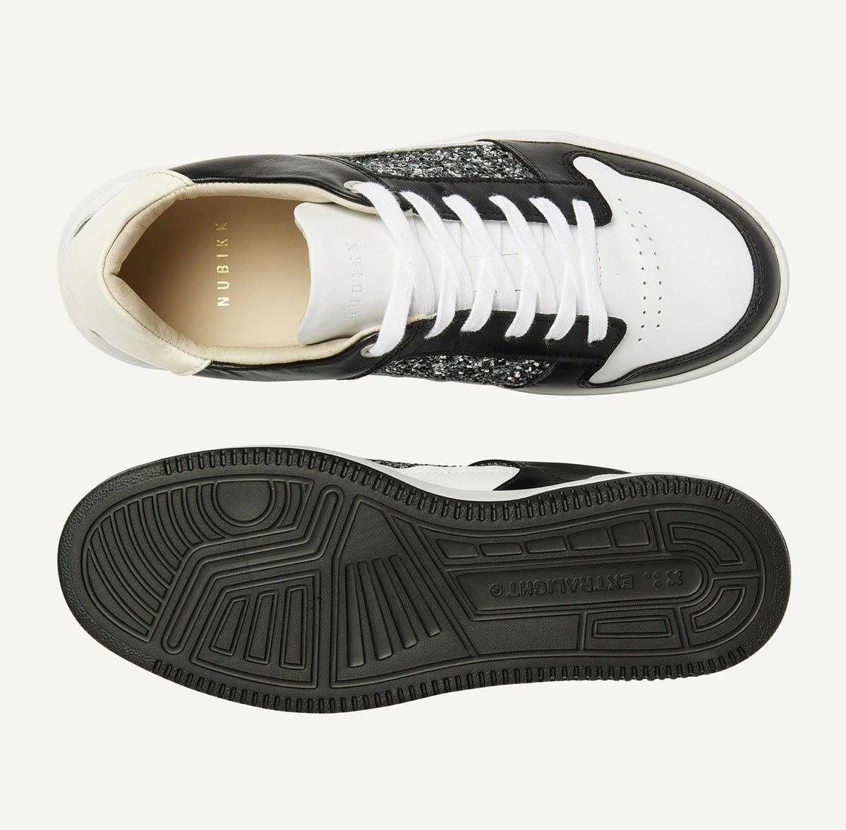 BASKET COURT BLACK GLITTER SNEAKER