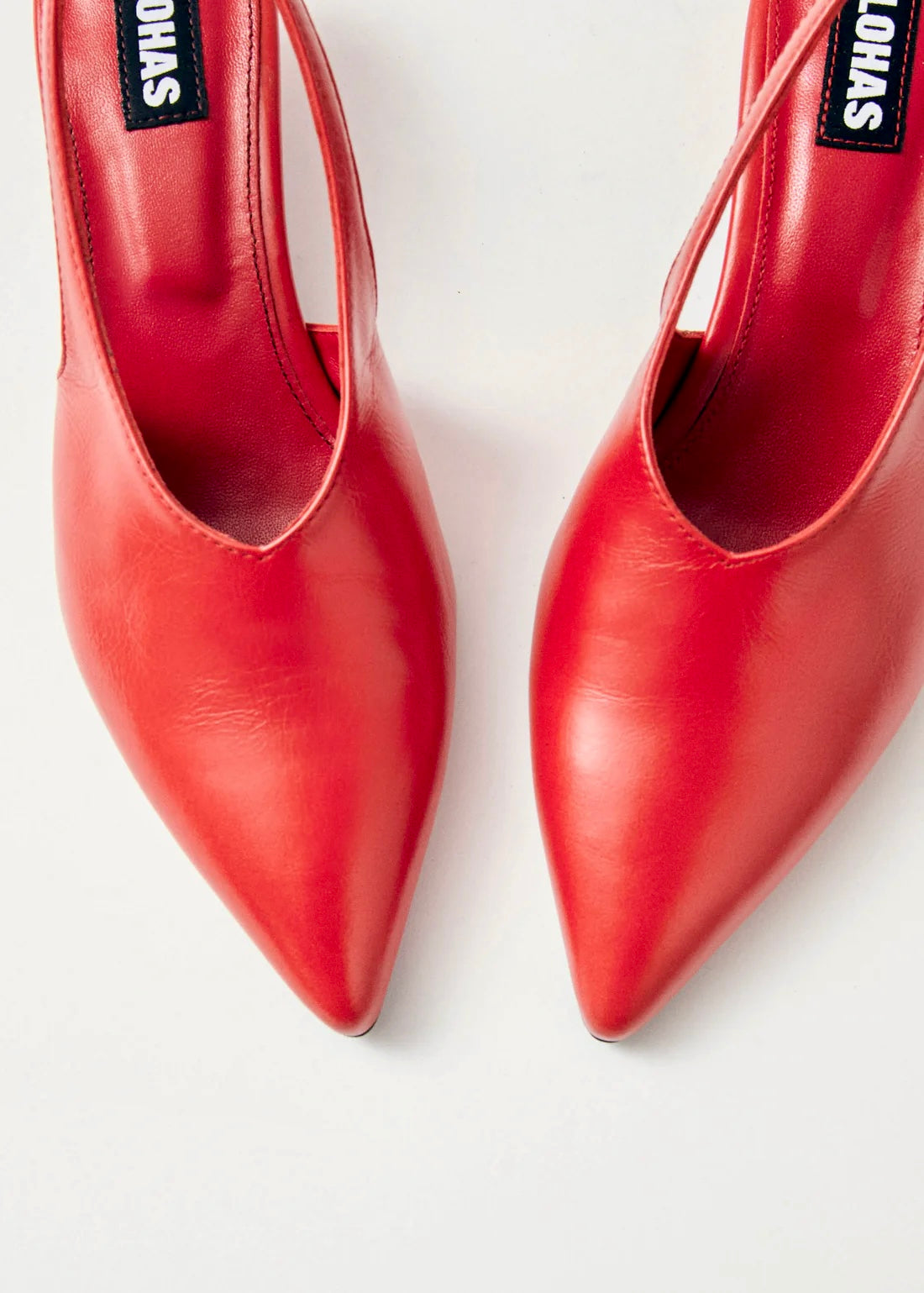 EROS RED LEATHER PUMPS