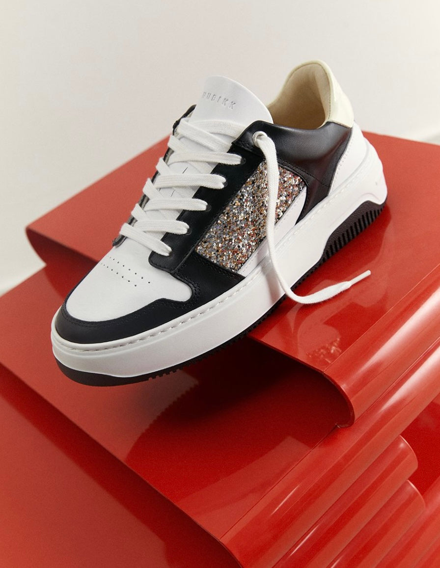 BASKET COURT BLACK GLITTER SNEAKER