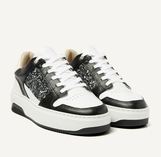 BASKET COURT BLACK GLITTER SNEAKER