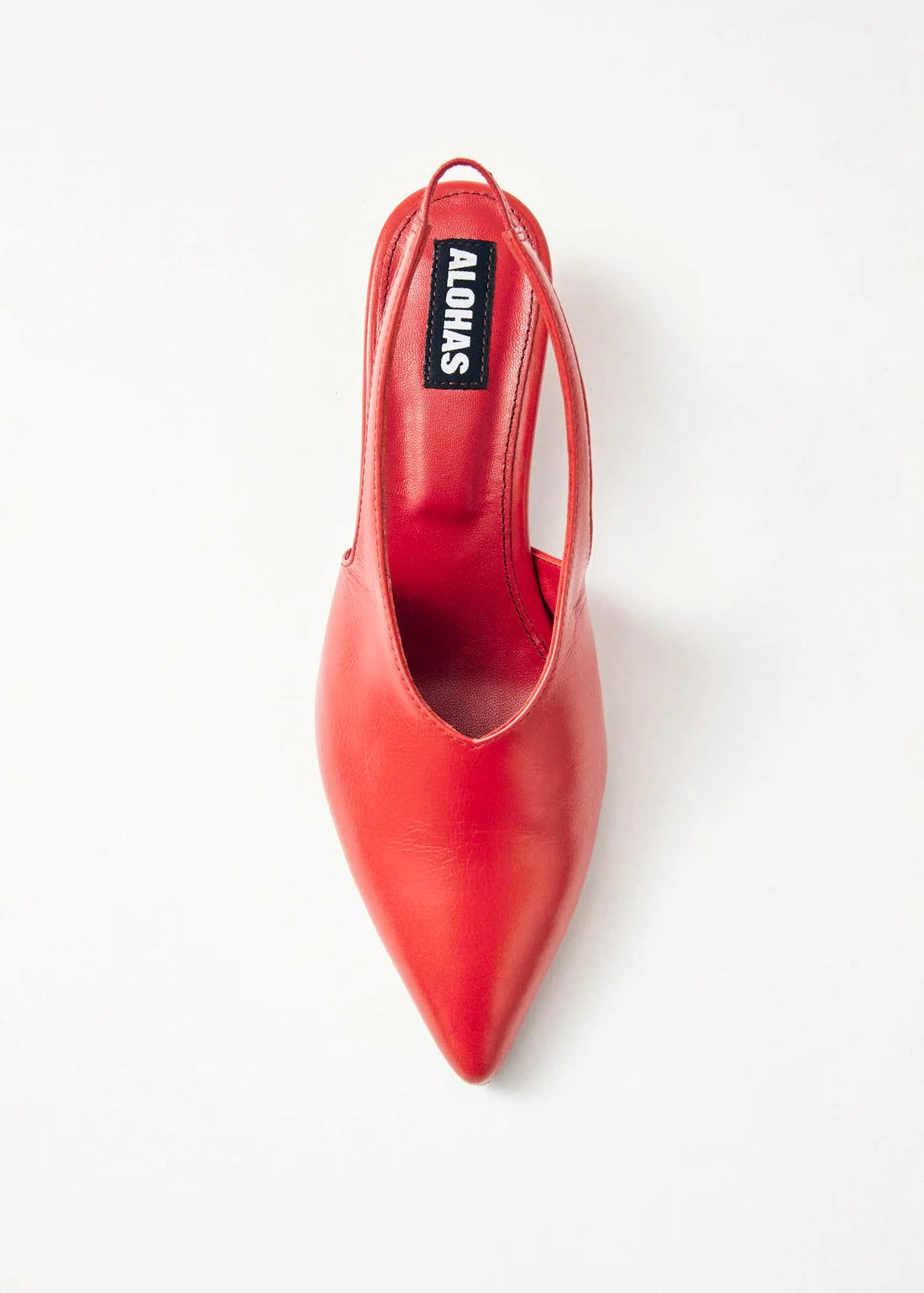 EROS RED LEATHER PUMPS