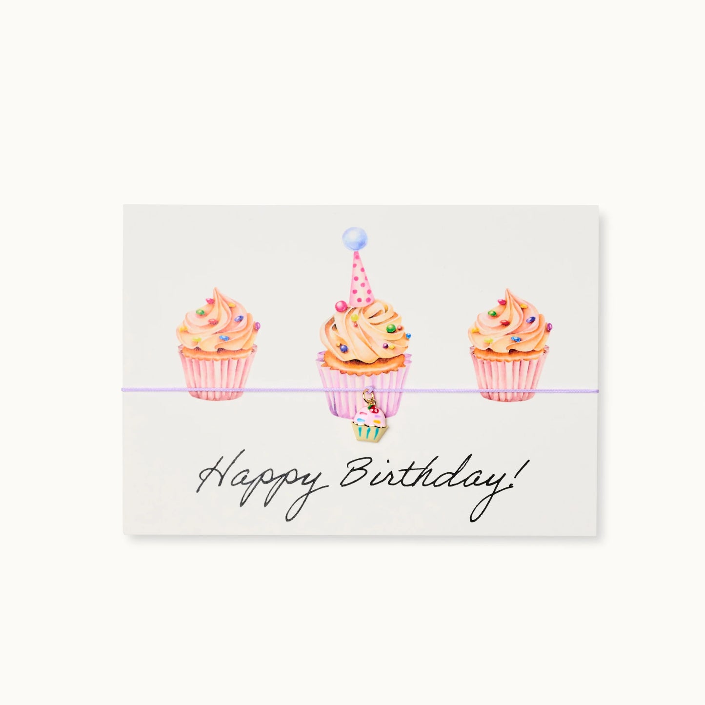 BRACELET-CARD: HAPPY BIRTHDAY CUPCAKE