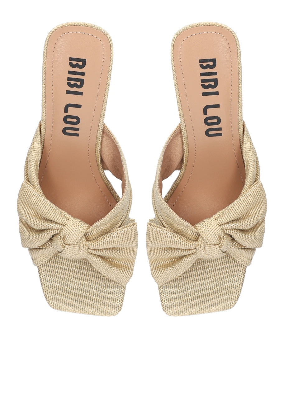 KARSIE HEELED SANDALS NATURAL