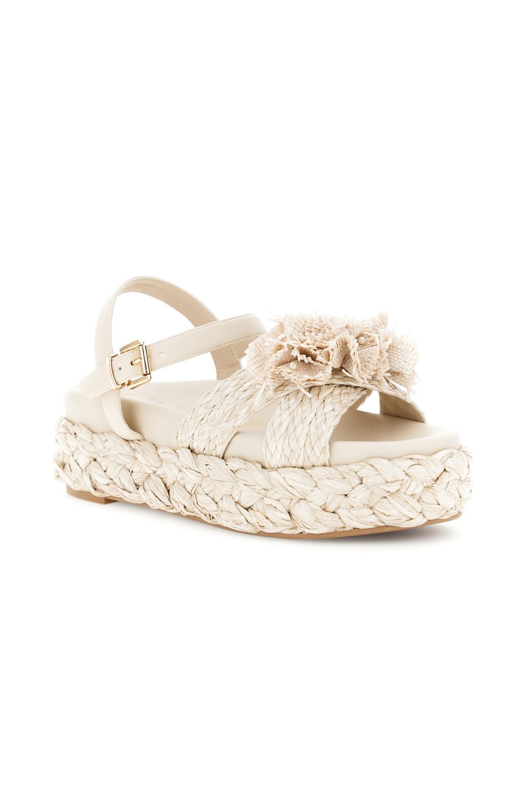 PLATEAU SANDAL CREME BEIGE