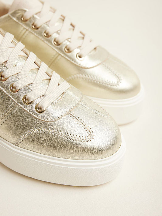 NUBIKK ELISE WING SNEAKER GOLD METALLIC SHINY2
