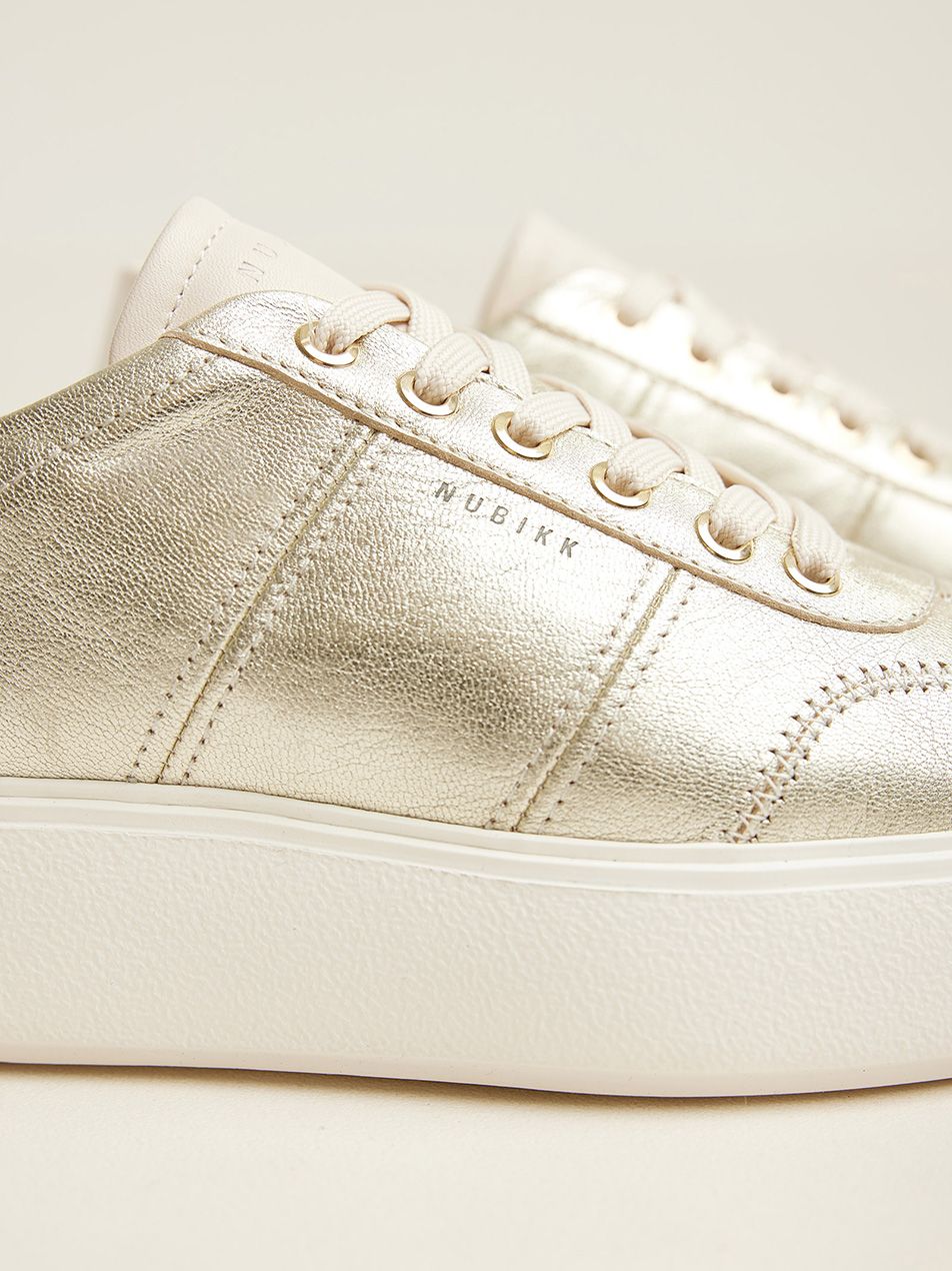 NUBIKK ELISE WING SNEAKER GOLD METALLIC SHINY4