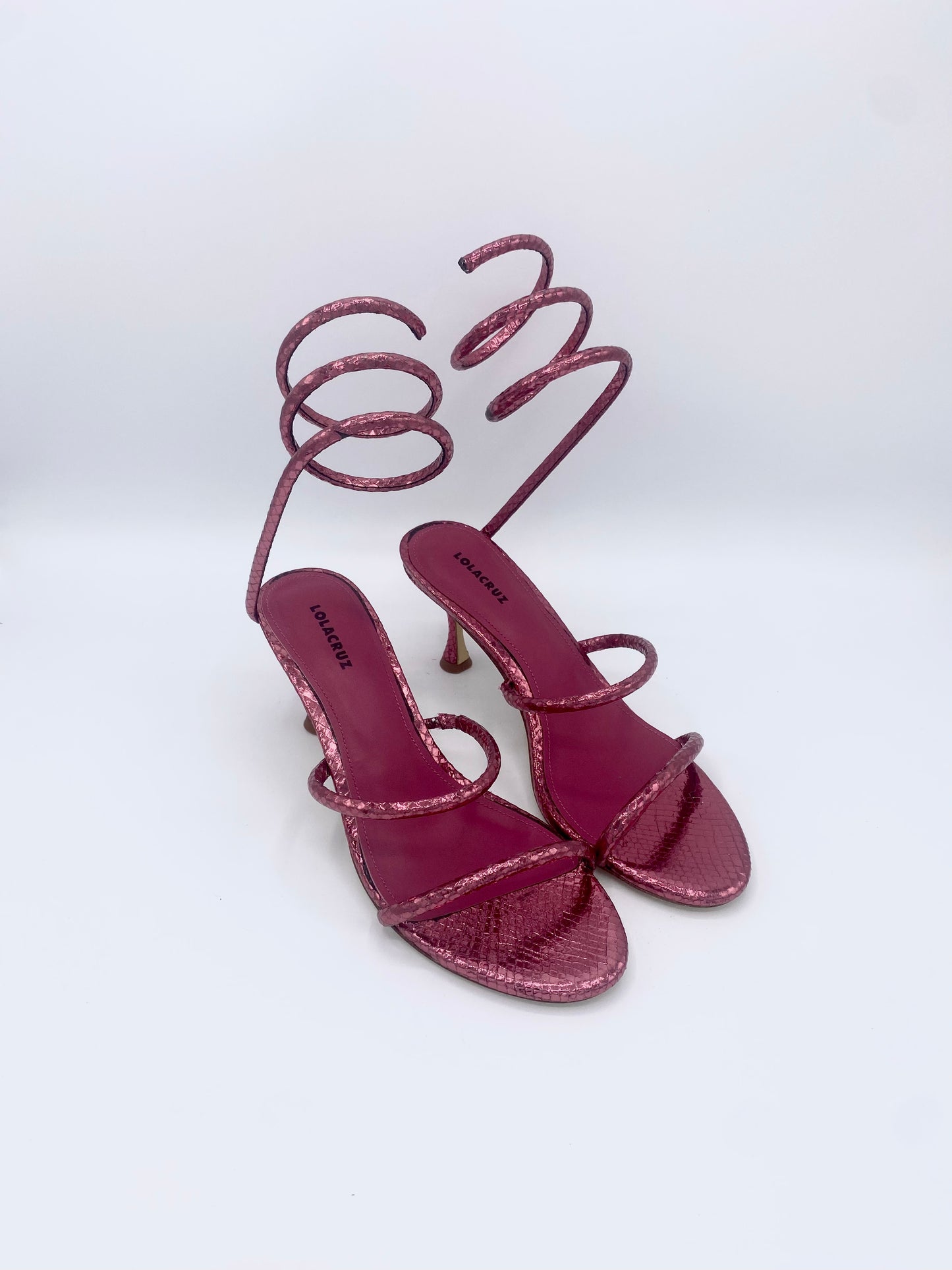 BRINDISI METALLIC PINK HEEL