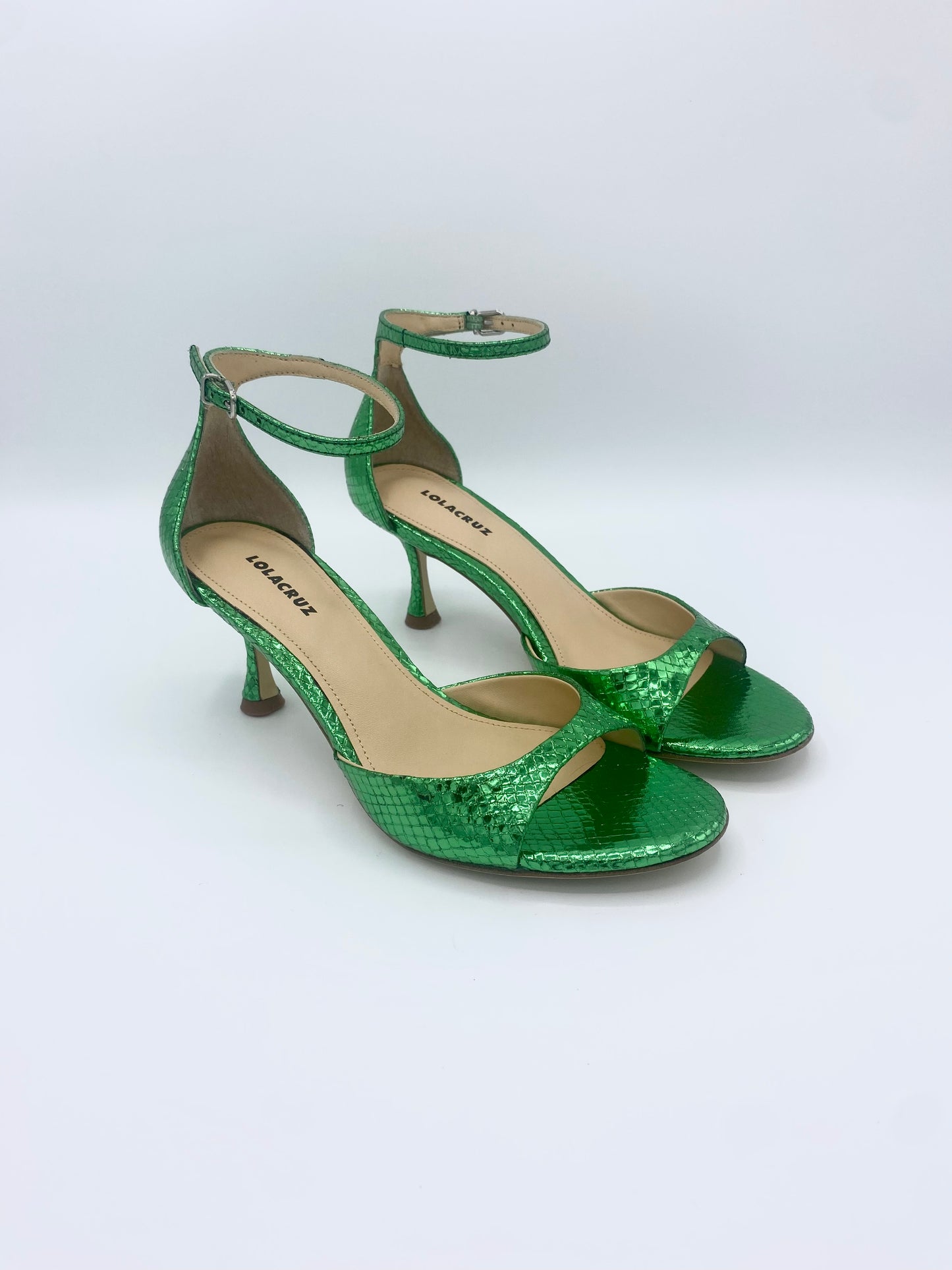 PETRINA METALLIC HEEL GREEN