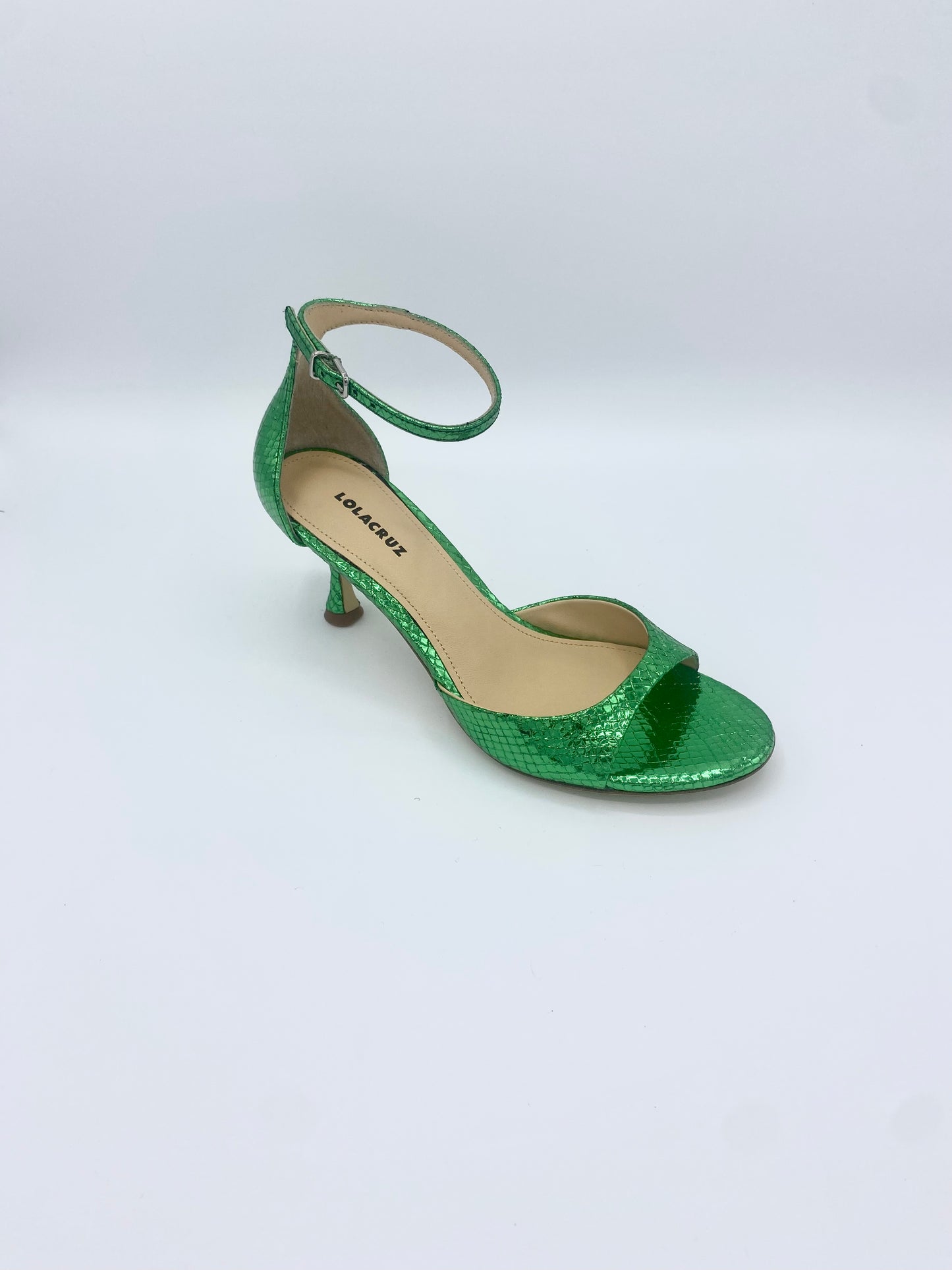 PETRINA METALLIC HEEL GREEN