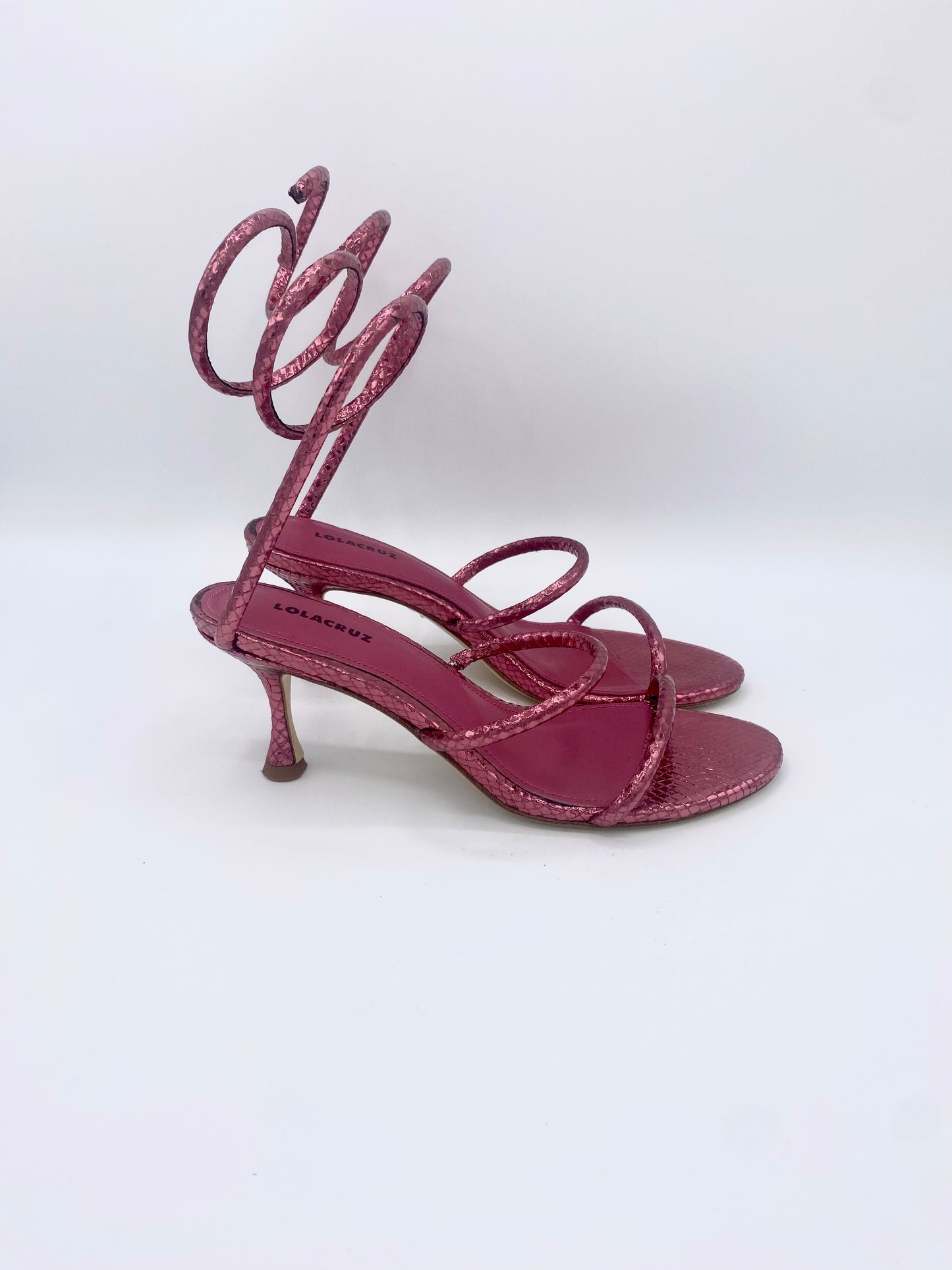 BRINDISI METALLIC PINK HEEL