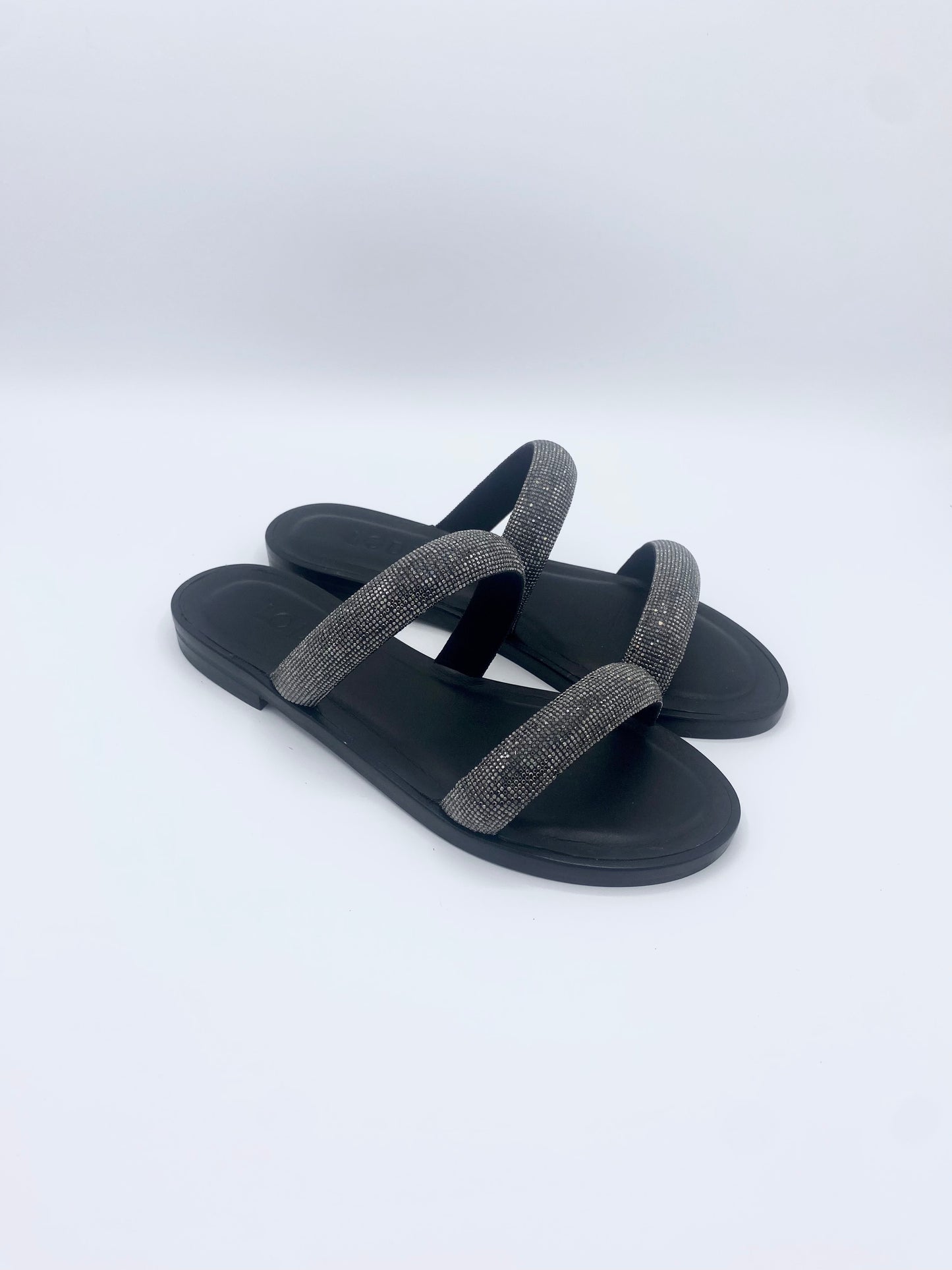 ANASTE SANDAL GLITTER BLACK