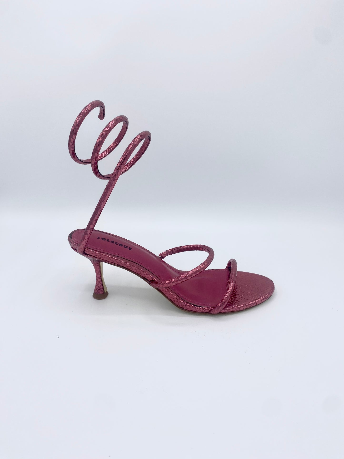 BRINDISI METALLIC PINK HEEL