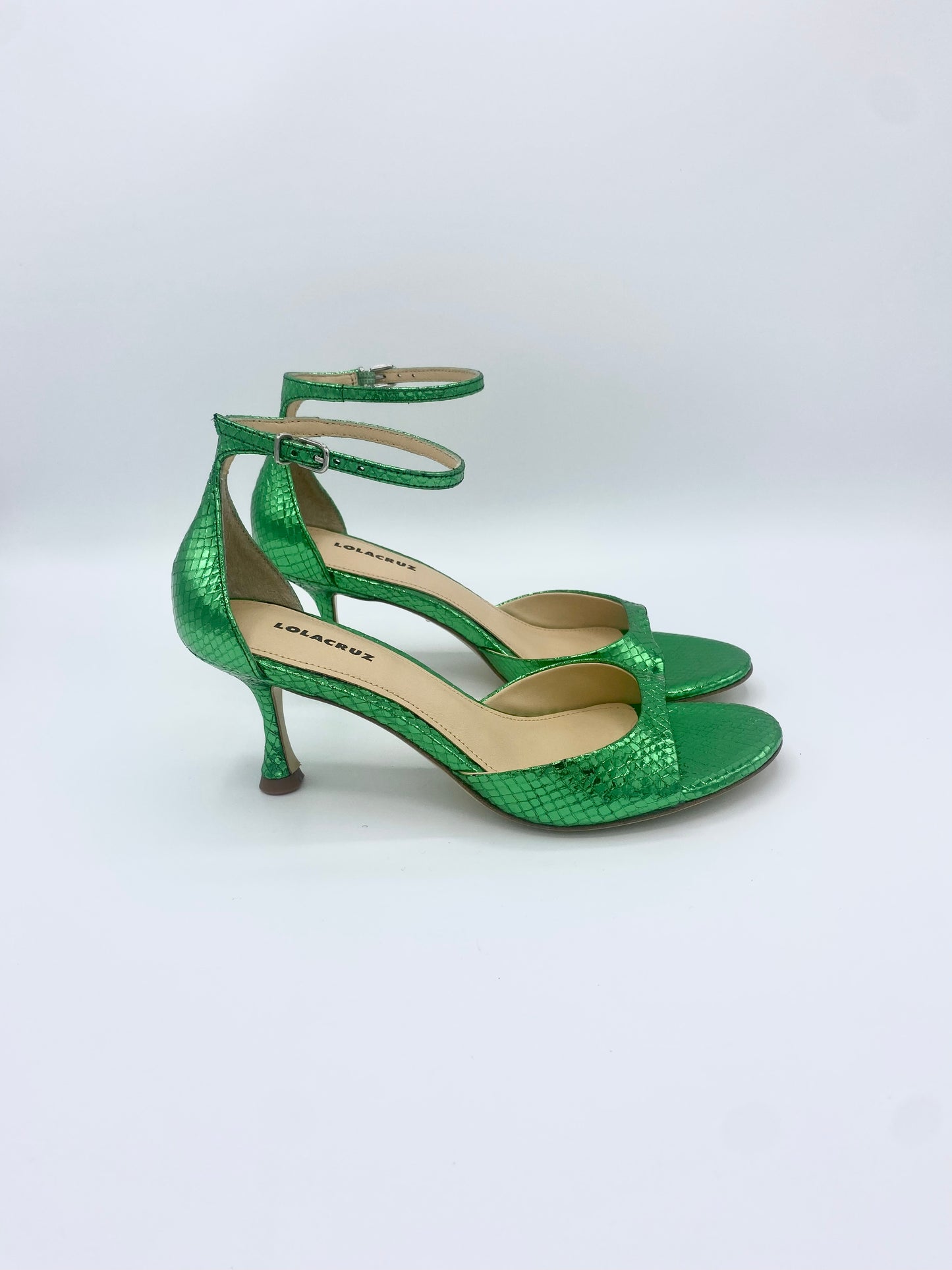 PETRINA METALLIC HEEL GREEN