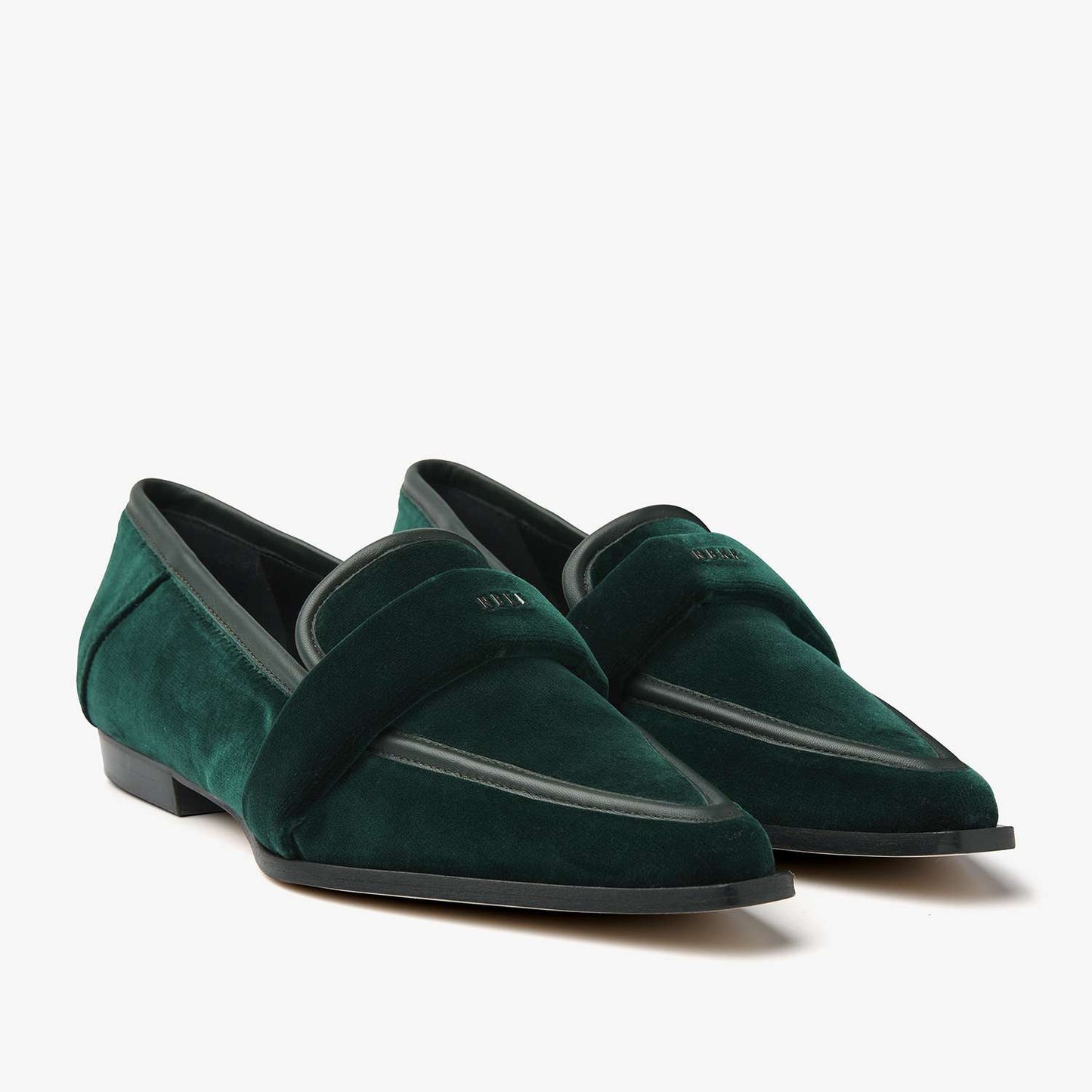 DELPHINE LOAFER GREEN VELVET