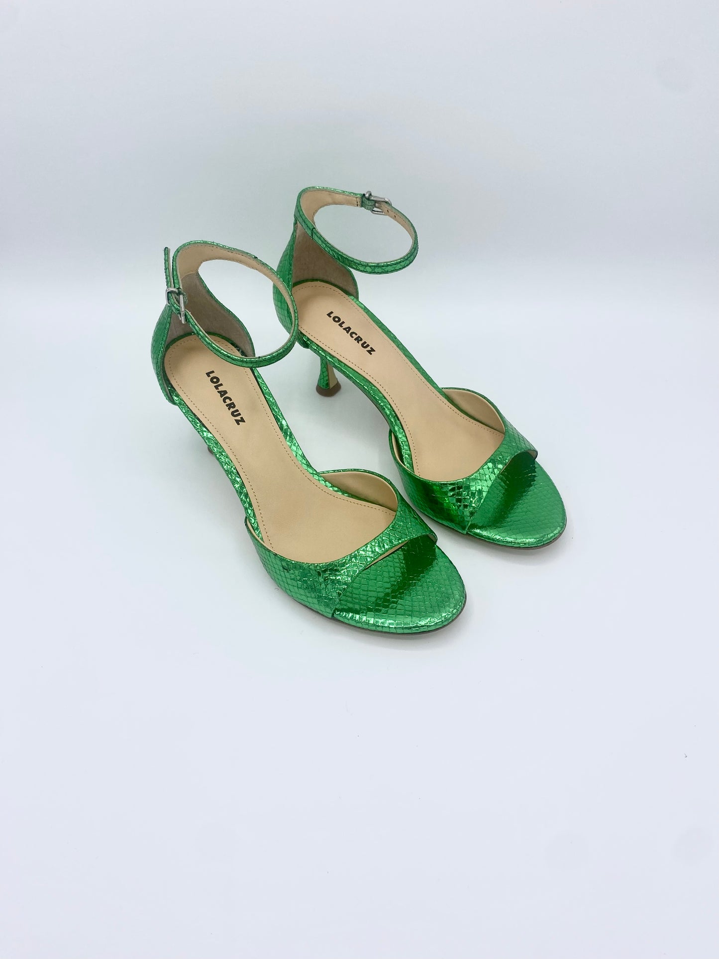 PETRINA METALLIC HEEL GREEN