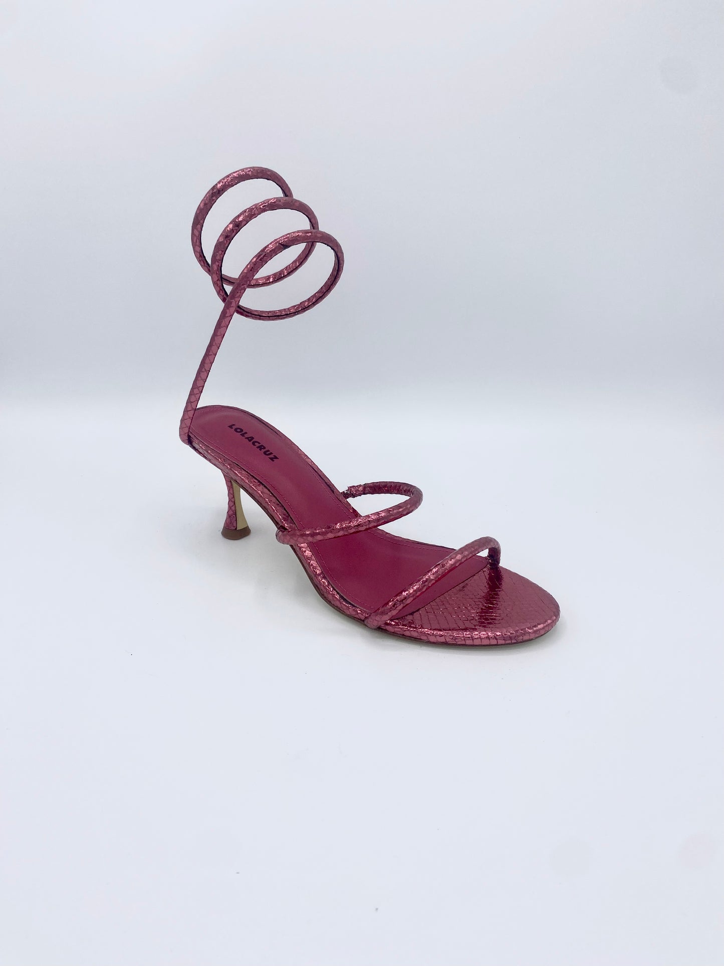 BRINDISI METALLIC PINK HEEL