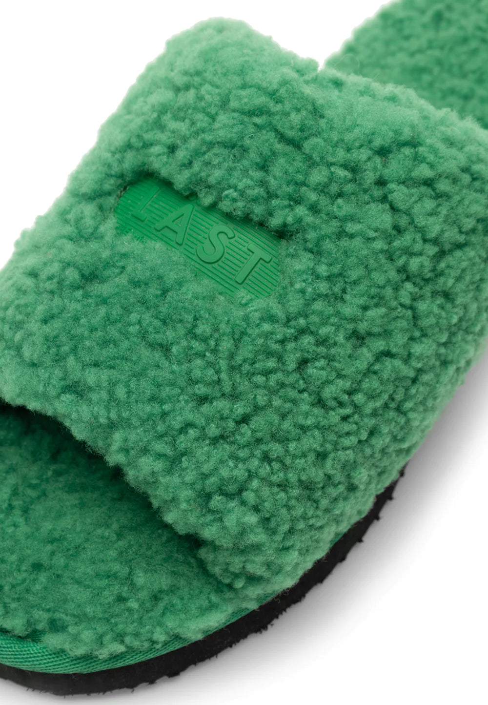 FUR SLIPPER GREEN