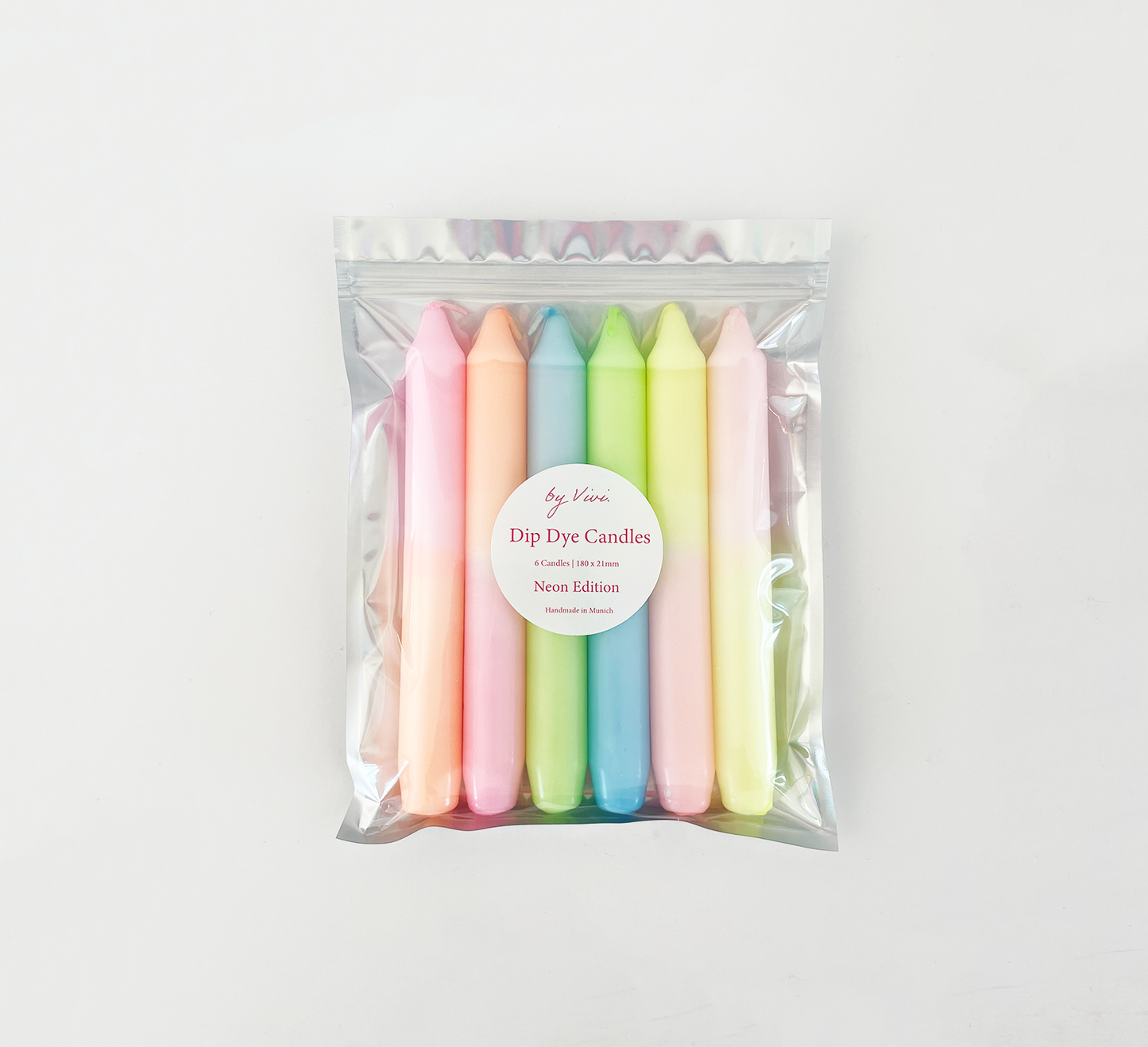 DIP DYE CANDLE SET NEON EDITION