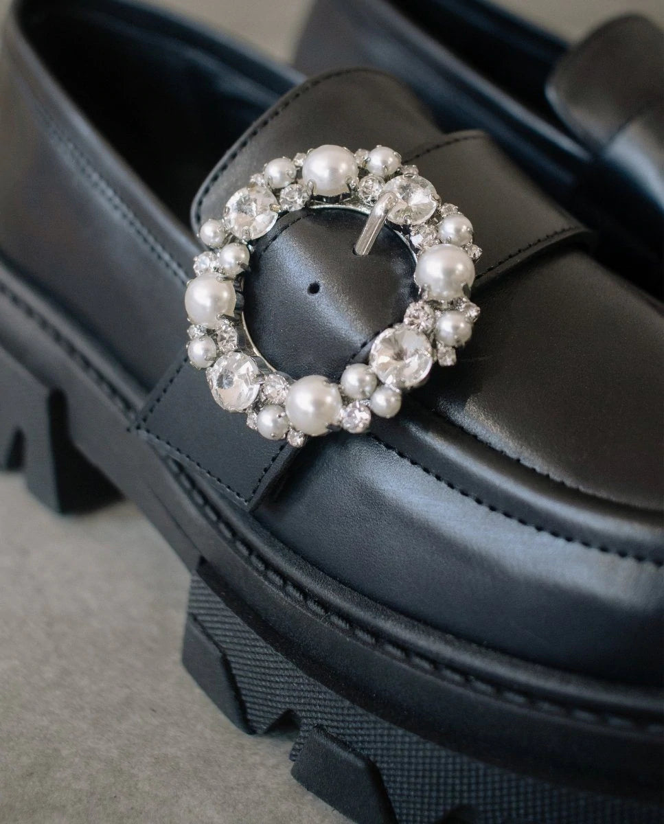 TRAILBLAZER CRYSTAL BLACK LOAFER