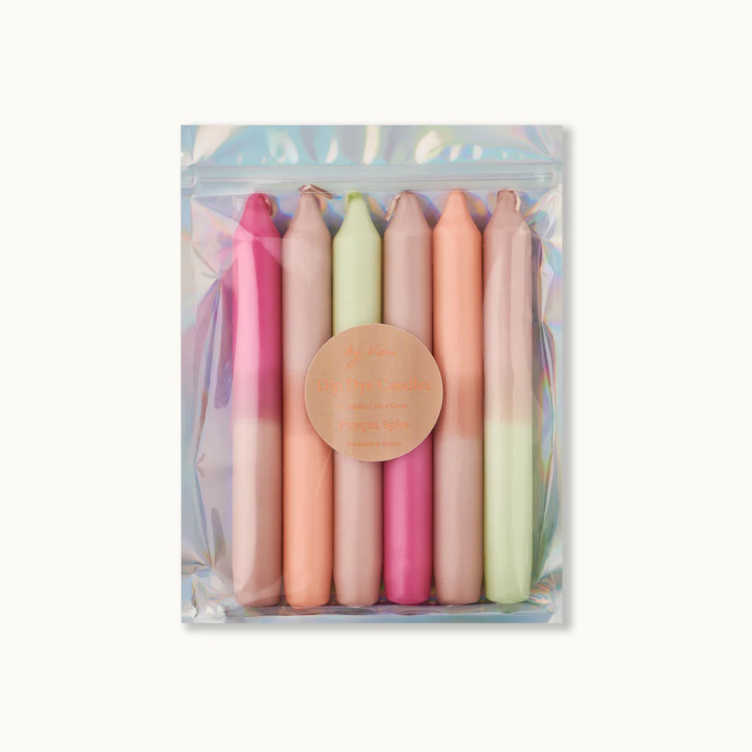 DIP DYE CANDLE SET: PUMPKIN SPICE