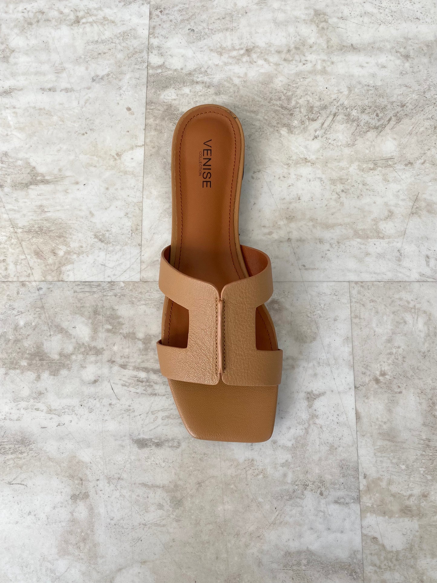 FLAT SANDAL SUPER CAMEL
